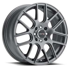 Vision Wheel Street Designs – 426 CROSS – Gunmetal – 15″x6.5″ 38mm – All weather Wheels – 426H5603GM38